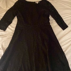 Black lace dress